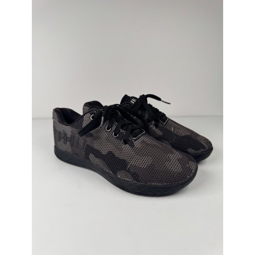 No Bull‎ SuperFabric Trainer Low Shoes M-6 W-7.5 Black Grey Camo Exercise